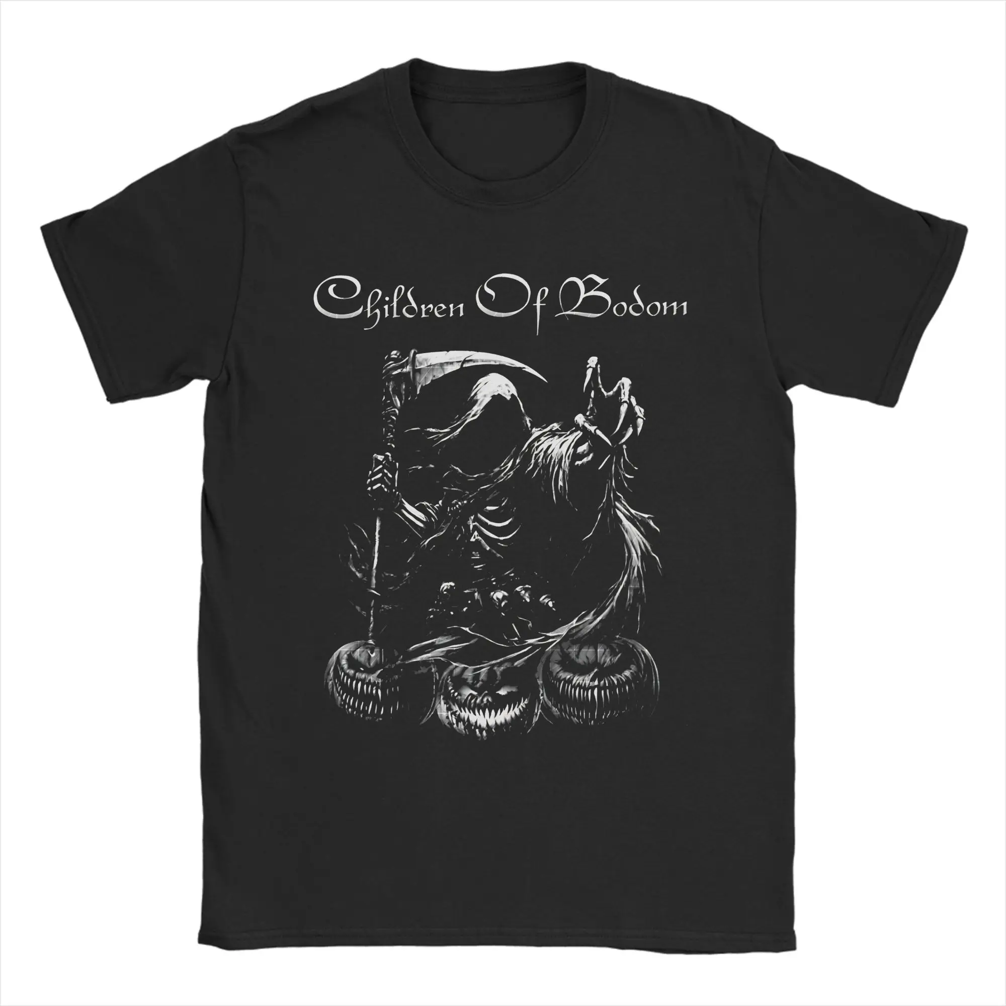 Vintage T Shirt Children Of Bodom 100% Cotton T Shirts  Leisure Tshirt for Man Summer Y2K Casual Casual Short Sleeve Top Tees