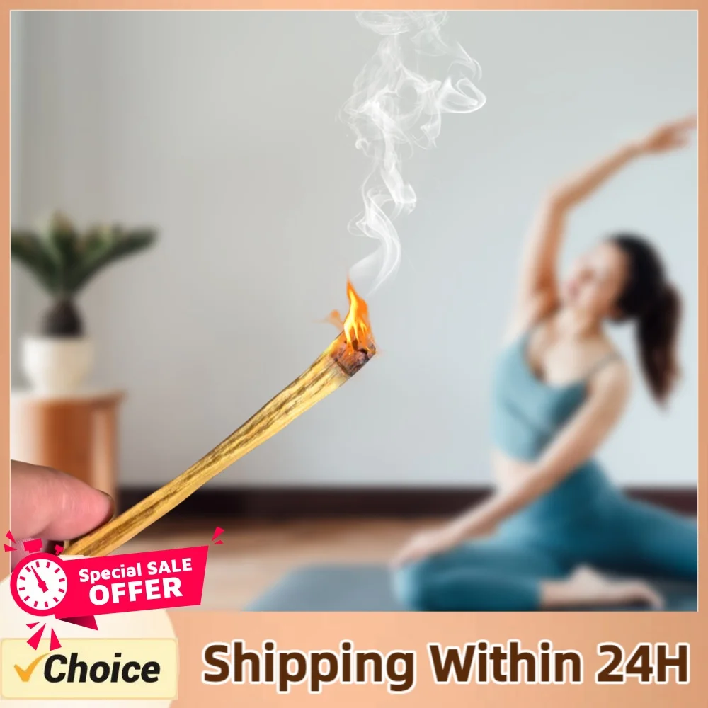 Palo Santo Scented Aroma Sticks Purifying Healing Natural Crude Wood Strips Smudge Sticks for Home Living Room