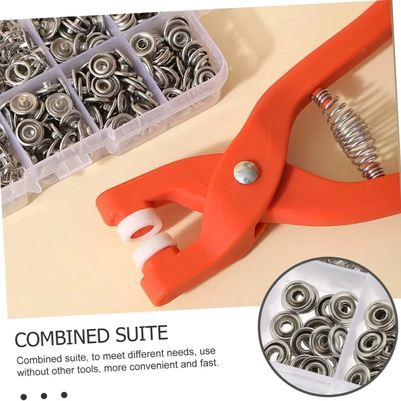 Five-claw buckle set 50/100pcs five-claw buckle with hand press pliers Snaps fastener kits Clothes hat sewing use snap button