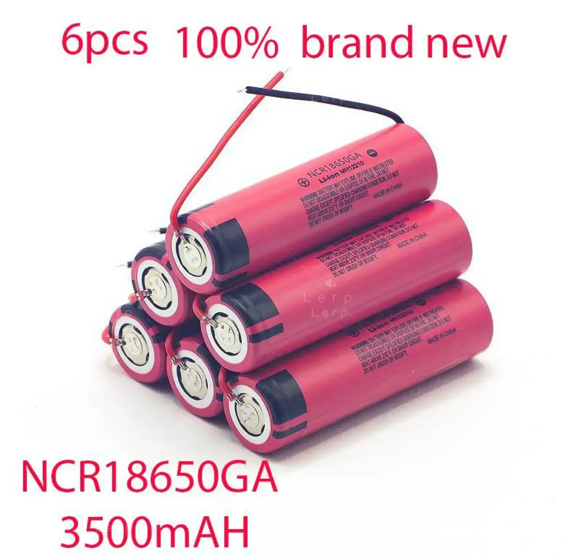 Original 18650 3.7V 3500mAh Lithium-Ion Rechargeable Battery with DIY Cable Included