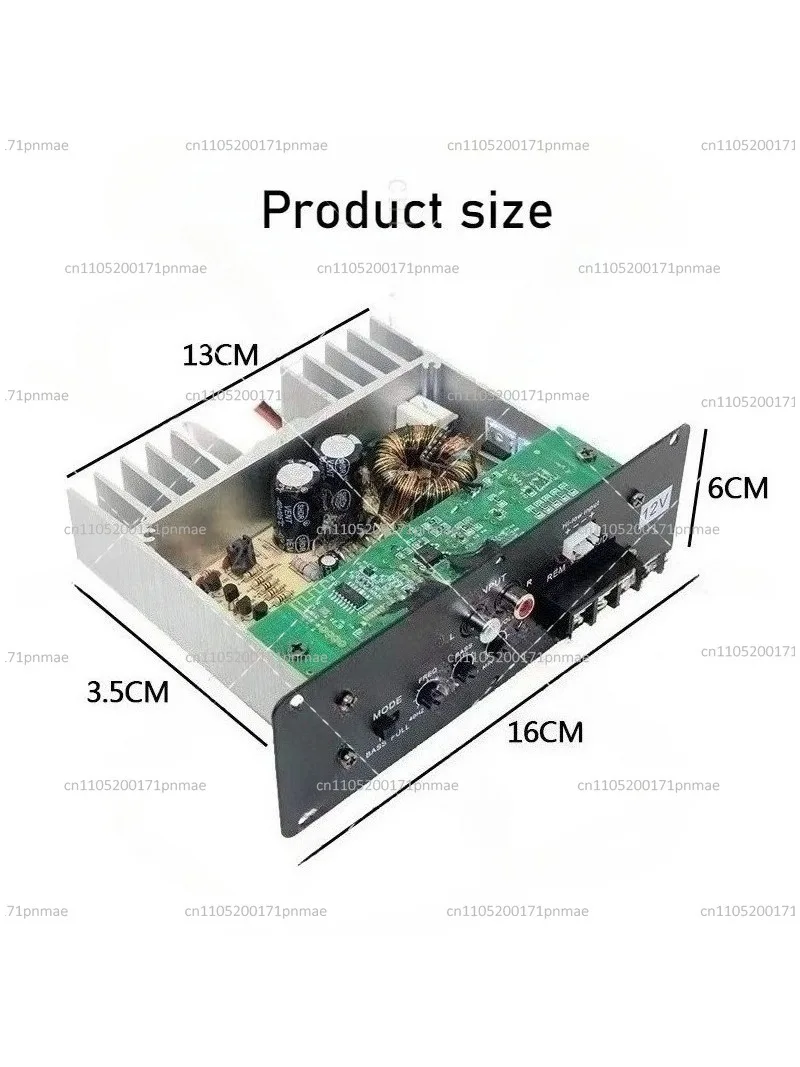 DIY 12V High-Power Subwoofer with Bluetooth Amplifier Core for Home & Car Radio