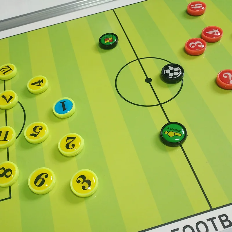 Strategi Coach Foottball Magentic, peralatan latihan papan logam ringan dengan pena