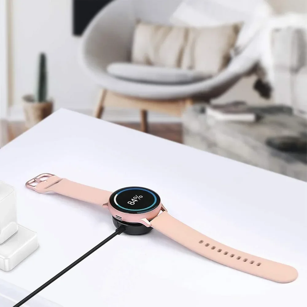 Kabel Pengisi Daya Cepat untuk Jam Tangan Samsung Galaxy 7 FE Ultra 6 Pengisi Daya untuk Galaxy 6 Klasik/ 5/ 5 Pro/ 4/ 3/ Aktif 2 Dock USB