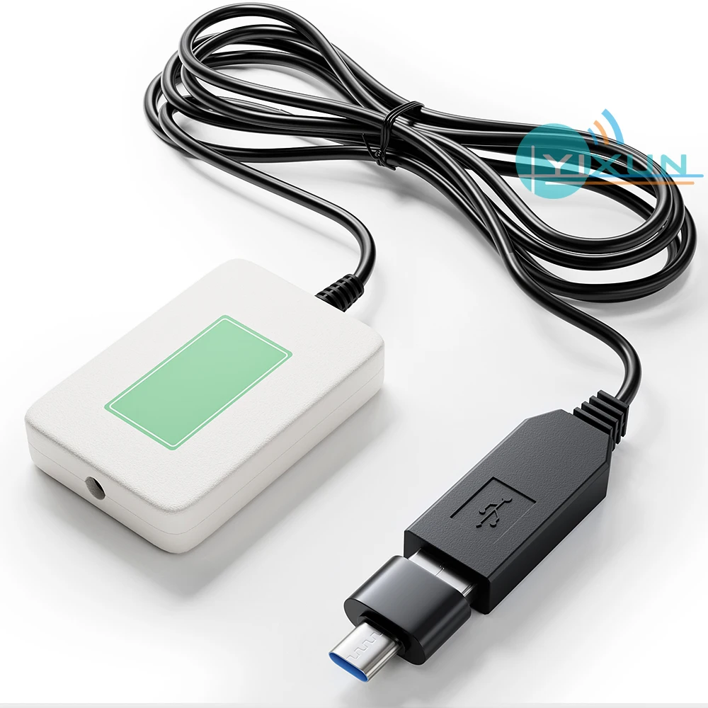 Dual-Band L1 L5 GNSS USB Receiver GPS BD Galileo QZSS Android Tablet Phone USB BT Data Transfer Positioning Signal Enhancement