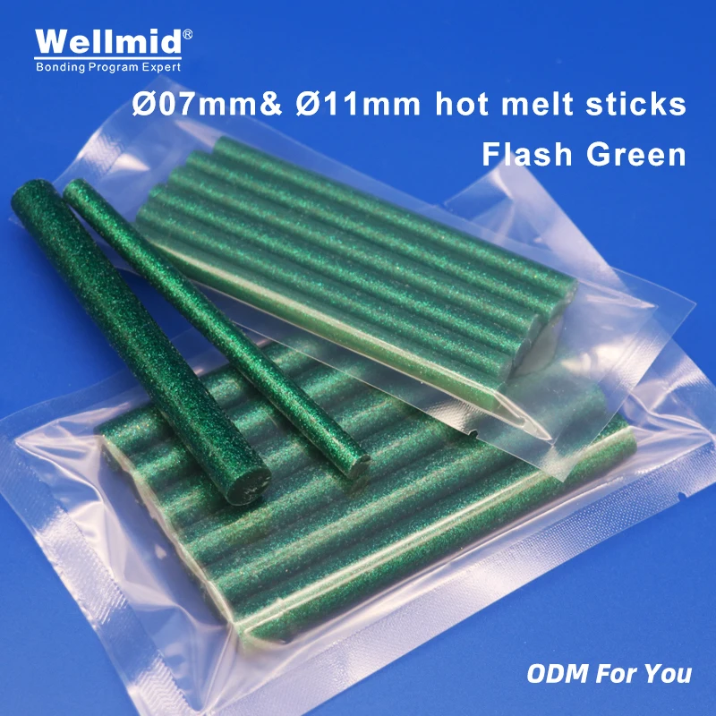 

Flash Green Hot Melt Glue Sticks 7mm 11mm×100mm EVA Material DIY Bond Metal Wood For Heat Gun Adhesive Araldite colored drawing