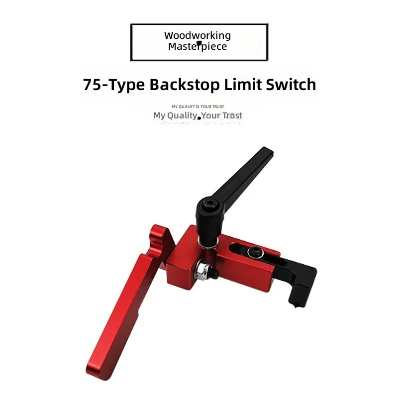 木工用タイプ75バッカーポジショナー-プッシュテーブルリミットストップフェンスガイド-精密切断用-ルーターテーブルソーアクセサリー