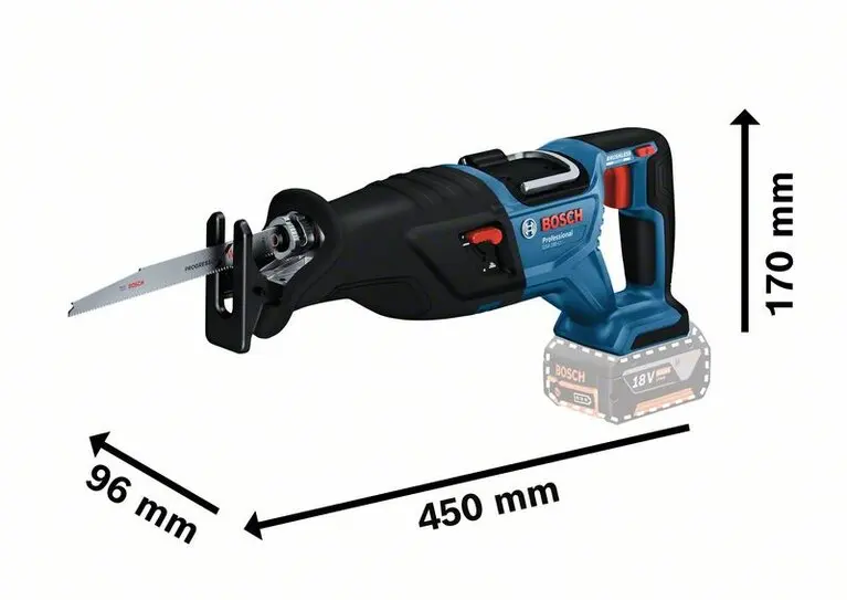 Bosch Reciprocating Saw GSA 185-Li Rechargeable Saw Battery-powered Portable Saws for Cutting Metal Wood Cordless Cutting Power