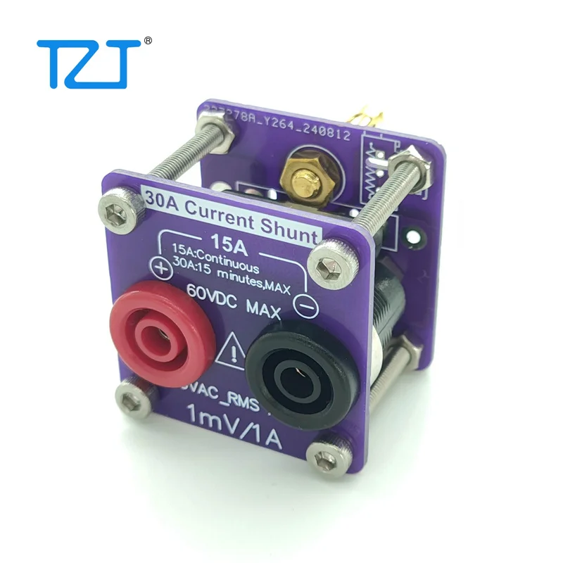 Derivación de corriente TZT 30A (resistencia de precisión del 0.5% de paso de 19,05 mm) Reemplazo para KS34330A y para multímetros