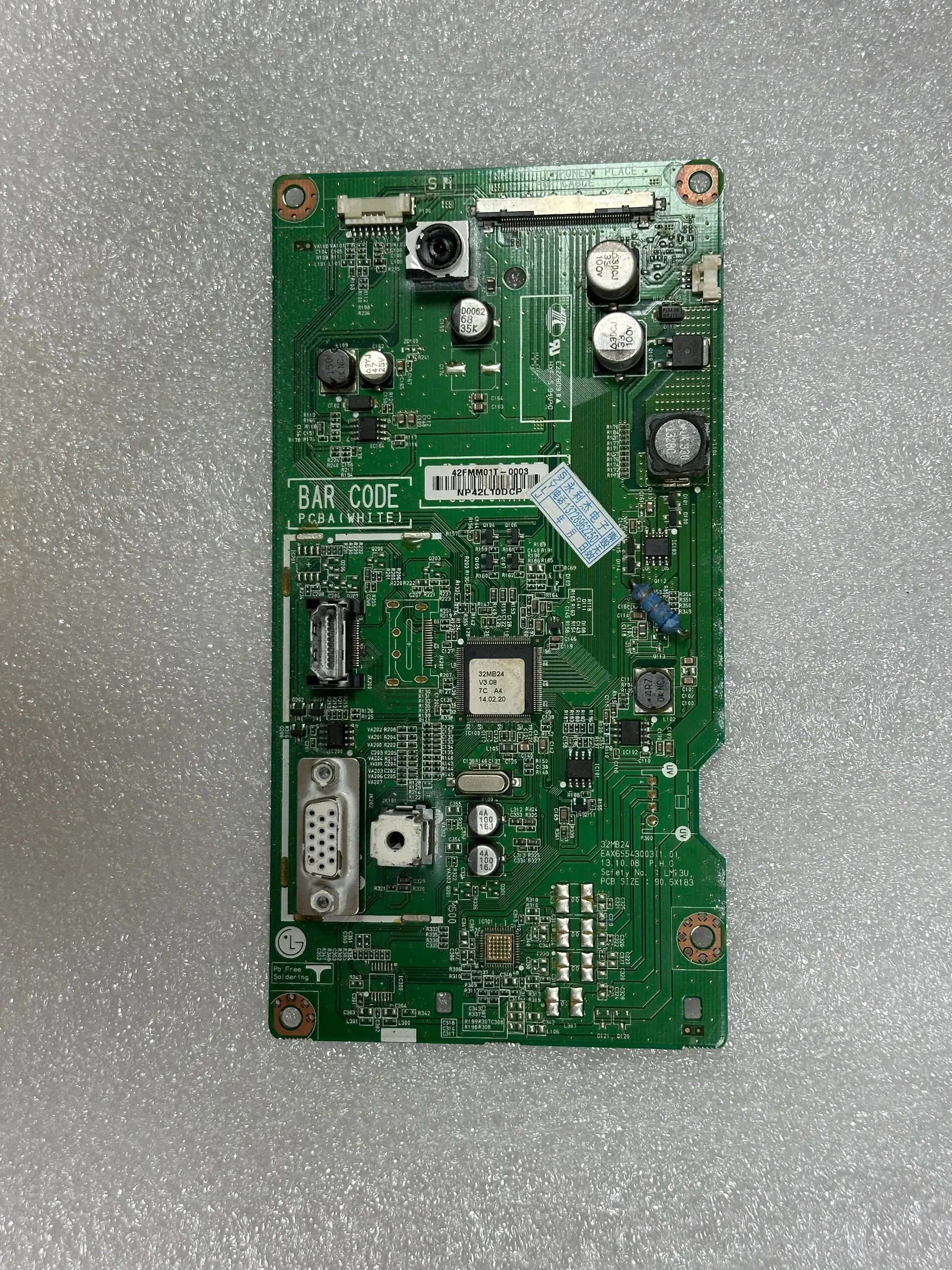 Оригинальная материнская плата драйвера 32MB24 EAX65543003(1.0) с экраном LC320DUE