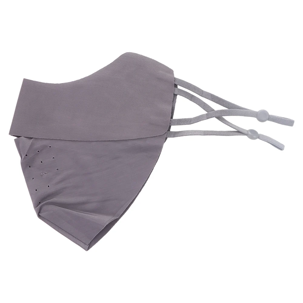 

Riding Fishing Solid Color For Women Hanging Ear Type UV Protection Outdoor Ice Silk Mask Face Cover Face Scarf Sunscreen Mask