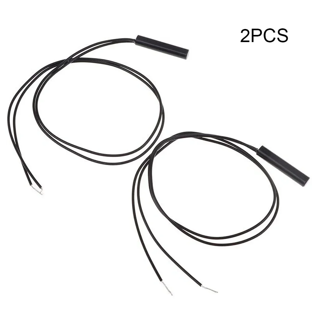 Interruptor de proximidad de lengüeta montado normalmente abierto o cerrado 2 uds interruptor de Control de Sensor magnético interruptor de lengüeta de montaje de plástico cilíndrico