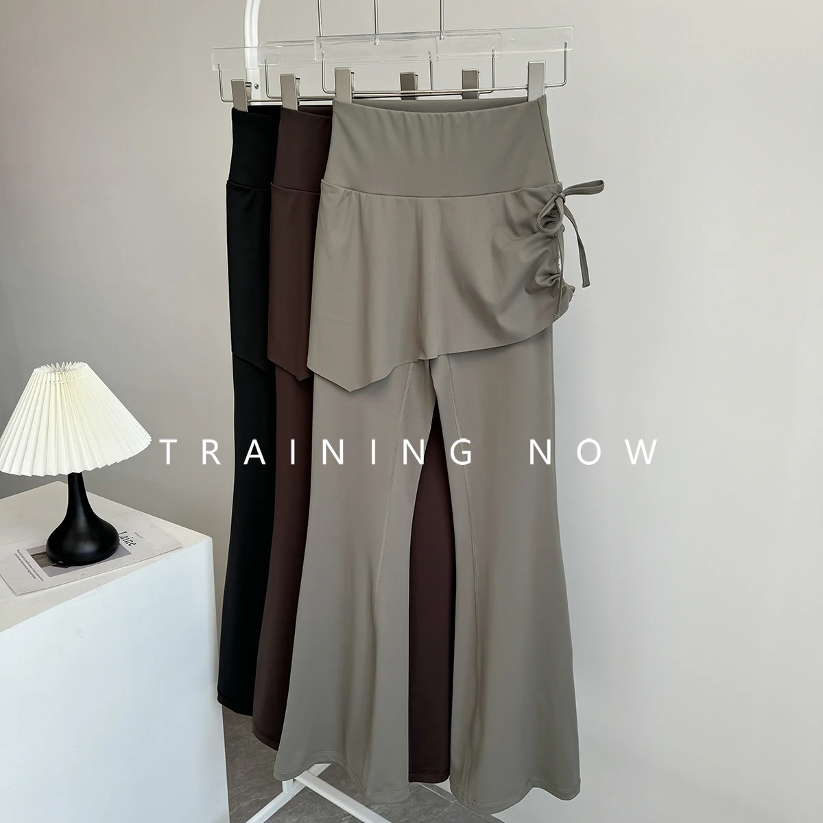 

Спортивные брюки-клеш для женщин, летние брюки с высокой талией для похудения, брюки для йоги для пилатеса, модные быстросохнущие брюки для бега для фитнеса