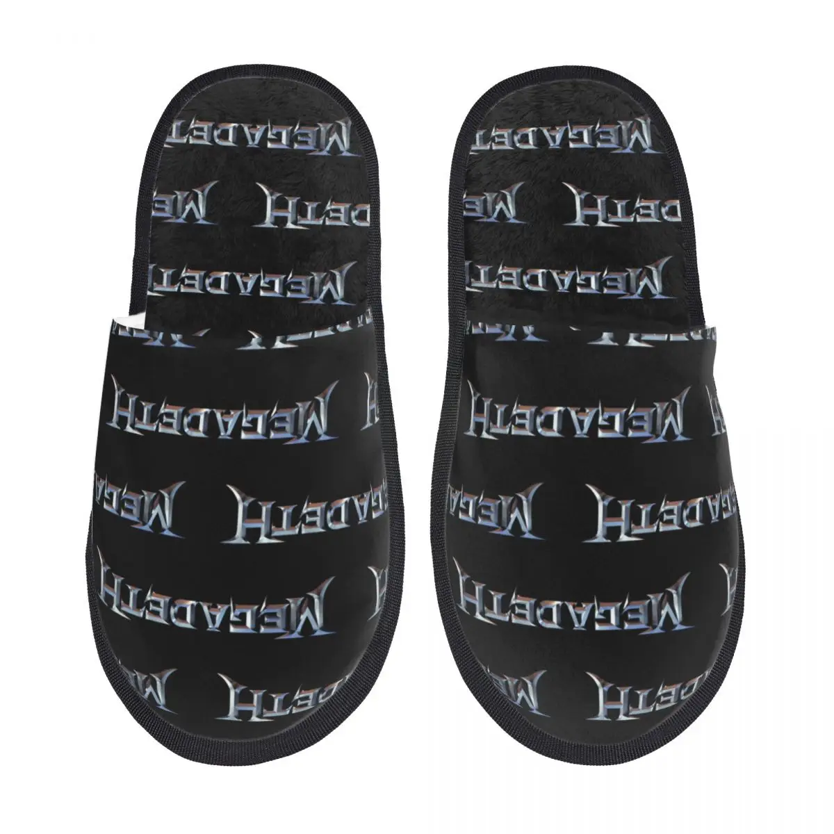 Megadeth Rust In Peace Home Cotton Slippers Living Room Soft Memory Foam Slides Non-slip