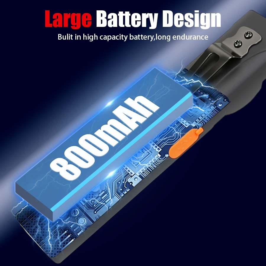 مصباح يدوي LED بمستشعر محمول مع ضوء عمل مغناطيسي من النوع C قابل لإعادة الشحن مع مشبك شعلة مقاومة للماء للتخييم في الهواء الطلق والمشي لمسافات طويلة