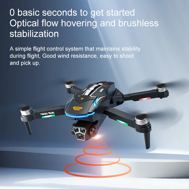 Xiaomi S2 Max Drone Professional 8K HD Dual กล้องหลีกเลี่ยงอุปสรรคแบบพับได้ Quadcopter Drone พร้อมรีโมทคอนโทรลหน้าจอ