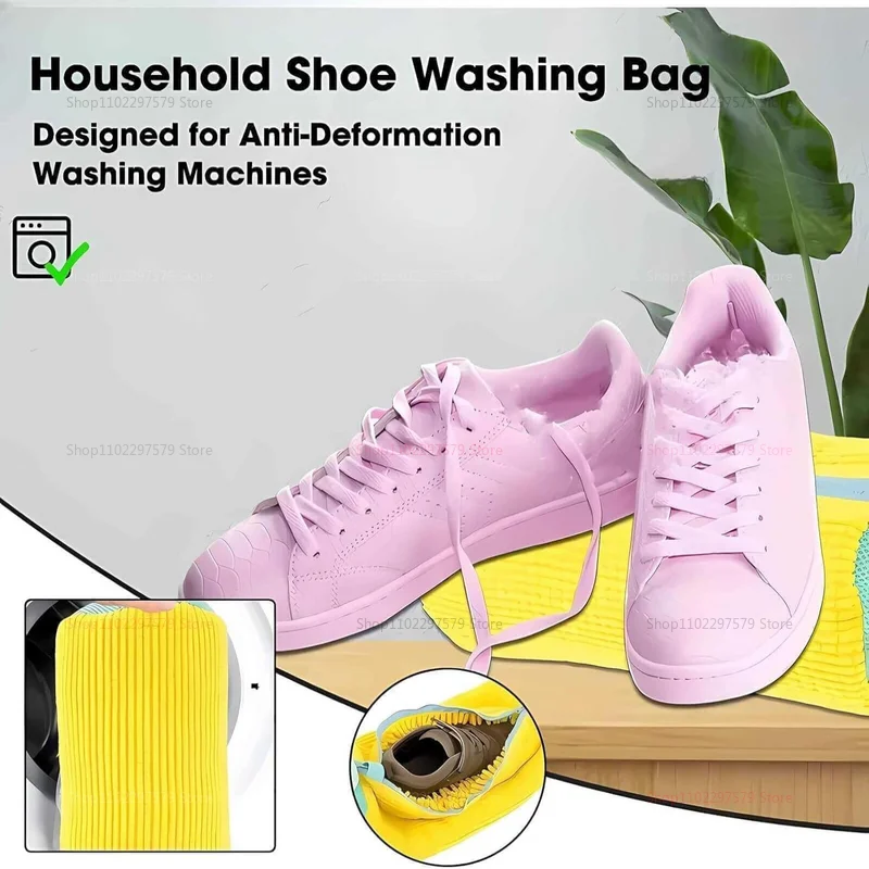 1Pcs Schuh Waschmaschine Tasche Wiederverwendbare Sneaker Wäsche Tasche für Waschmaschine Trockner Schuh Reiniger Sanfte Waschen Schützende Schuh waschen Tasche