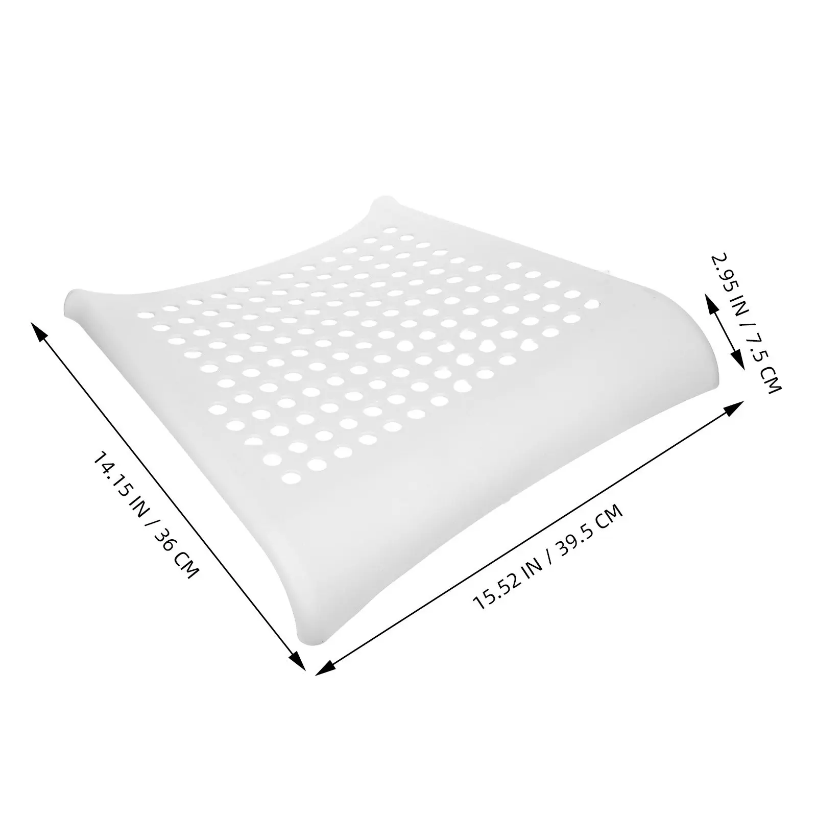 Pegboard Chair Seat Board Plastic Waterproof 15.5x14x3 Dining Room Kitchen Office Replacement Seat Pad Breathable Support Easy