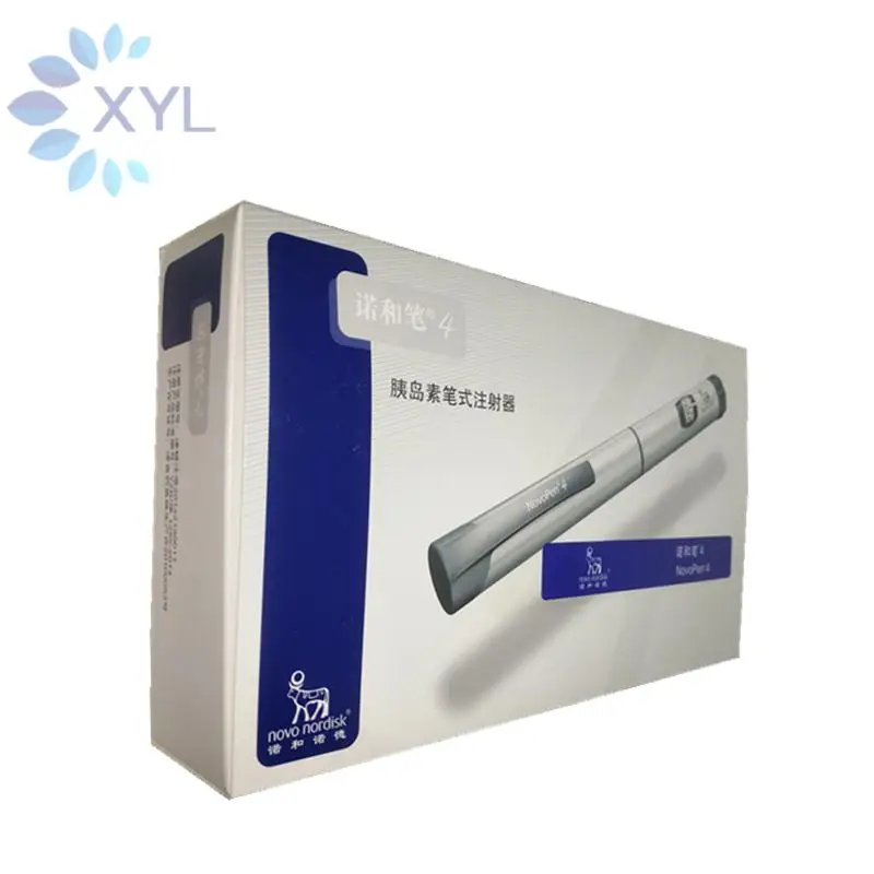 ノボ・ノルドとペン4インスリン注射ペン、痛みのない糖尿病用注射器、ノボとリンゴ、シャープペン