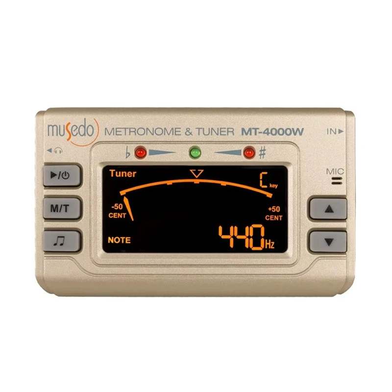 

MUSEDO MT-4000W Metronome Tuner 2 In 1 For Flute Saxophone Black Pipe Flute Wind Instruments