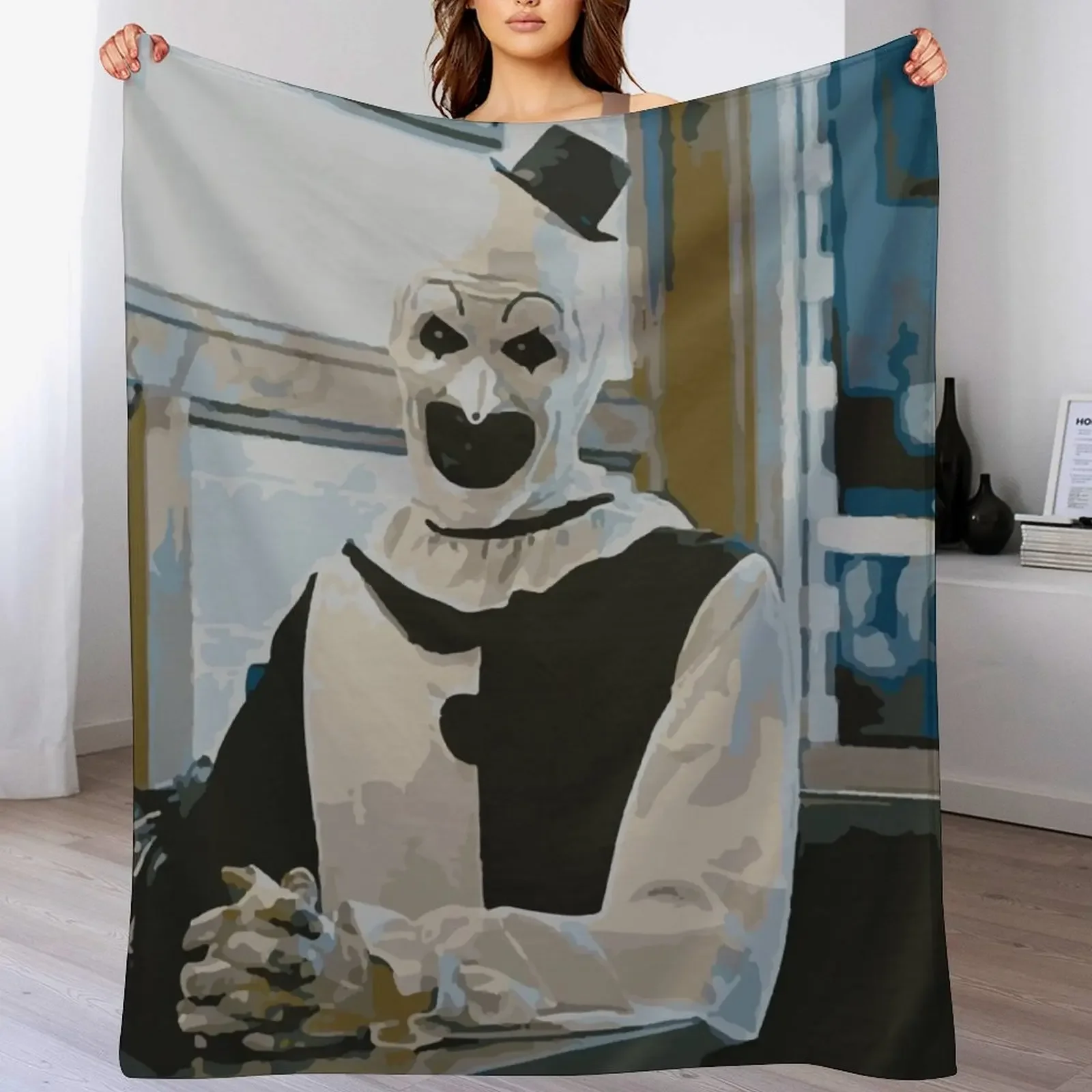 

Art The Clown - Terrifier Throw Blanket Summer Cool Breathable Blanket for Sleeping