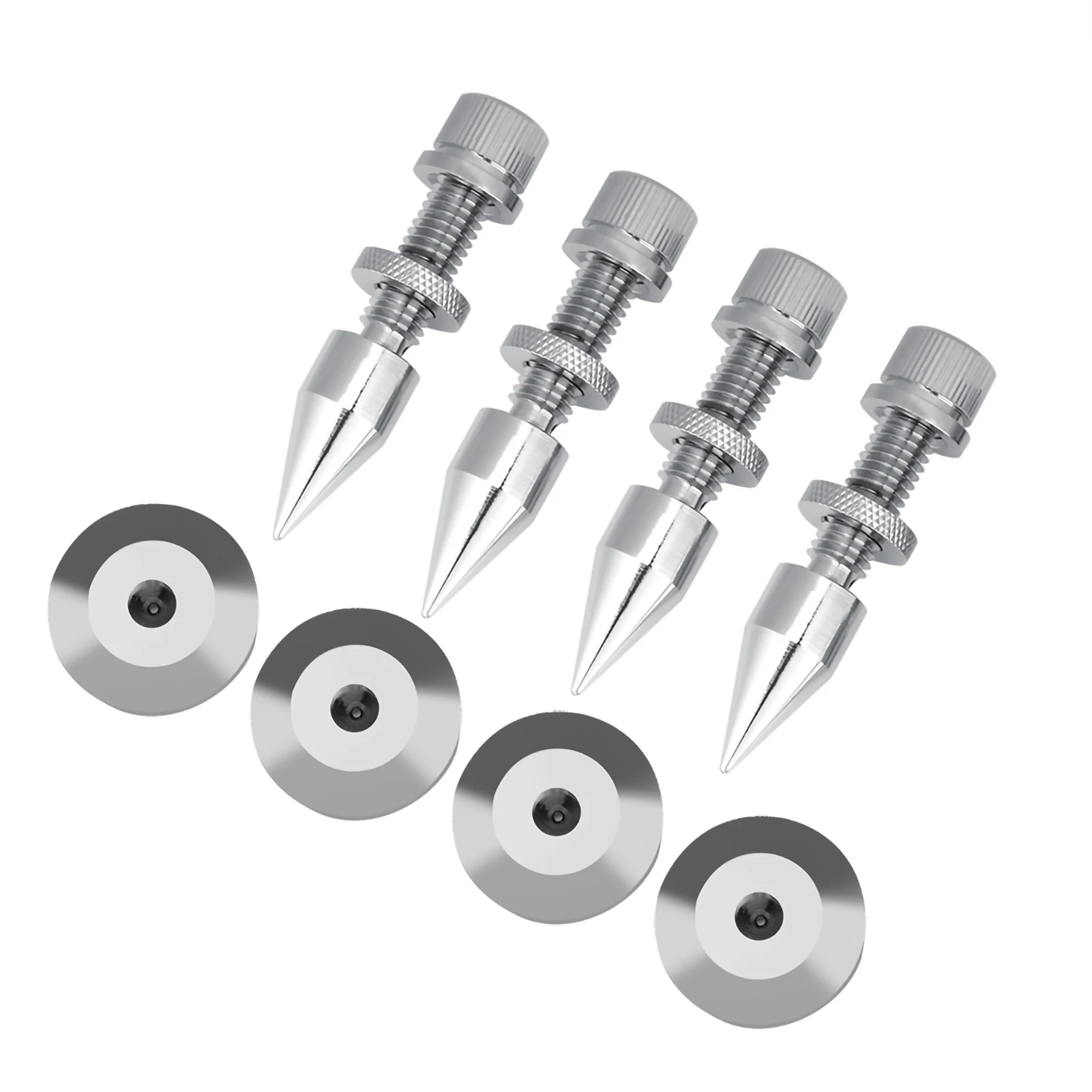 

4 Pcs Speaker Spike Isolation Spikes Stand Foot HiFi Speaker Shockproof Cone Base Pads