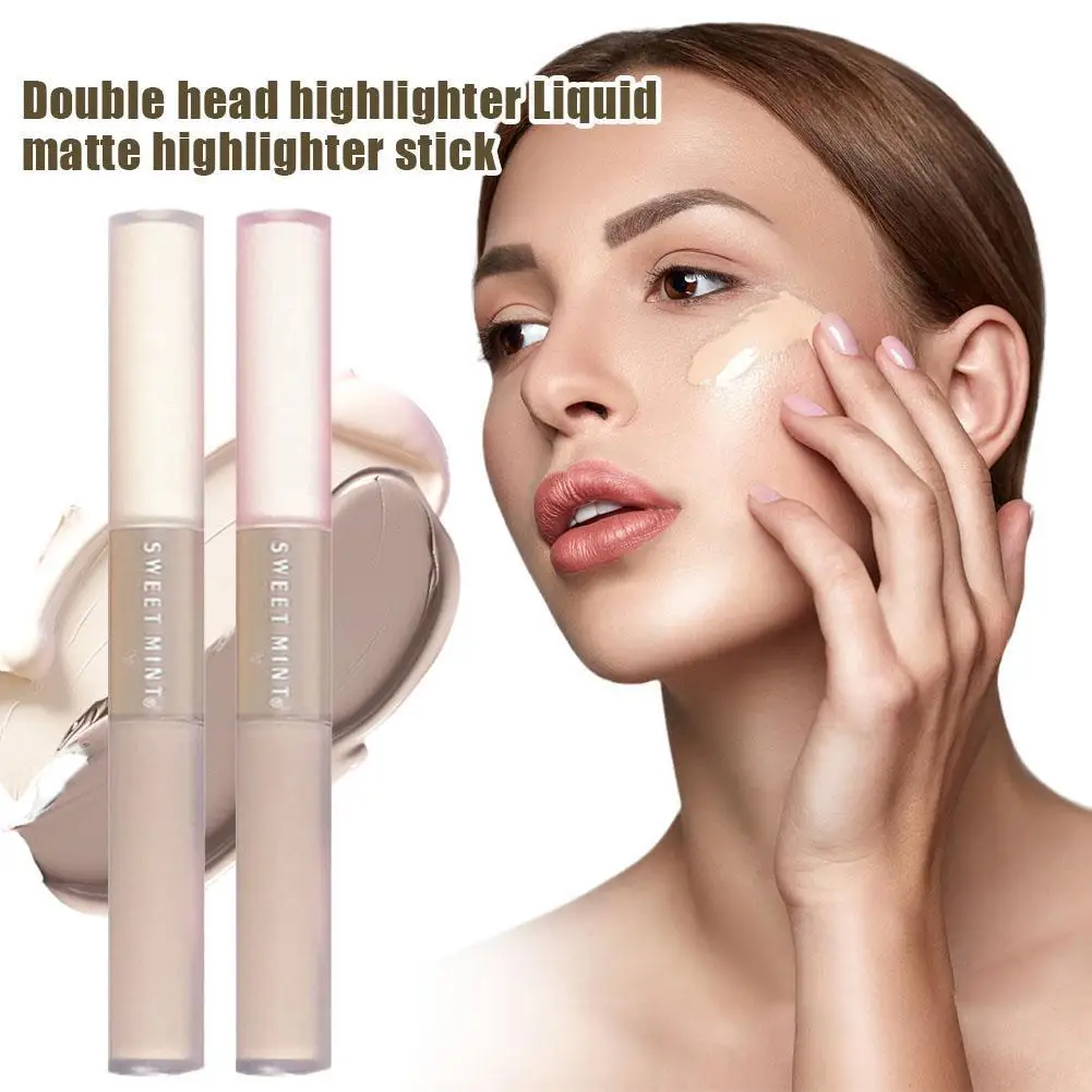 Doppelkopf Hochglanz Contouring Liquid Matte Korean Brightening Nasal Shadow Hochglanz Contouring Stick Girl Beauty Makeup