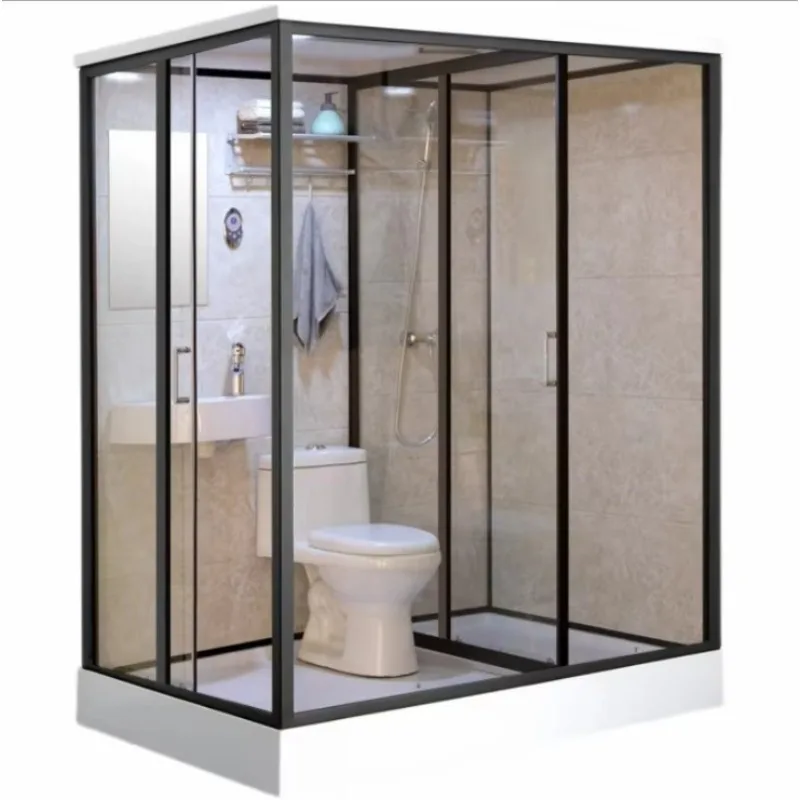 Customization Dry Wet Separation Whole Prefab Steam Acrylic Shower Room
