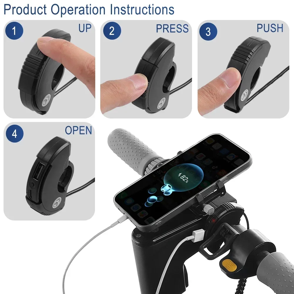 جديد Usb شاحن سريع مقبس مقاوم للماء XT60U-F ل ناينبوت ماكس G30 سكوتر كهربائي نوع C شاحن الهاتف قوس محول الطاقة