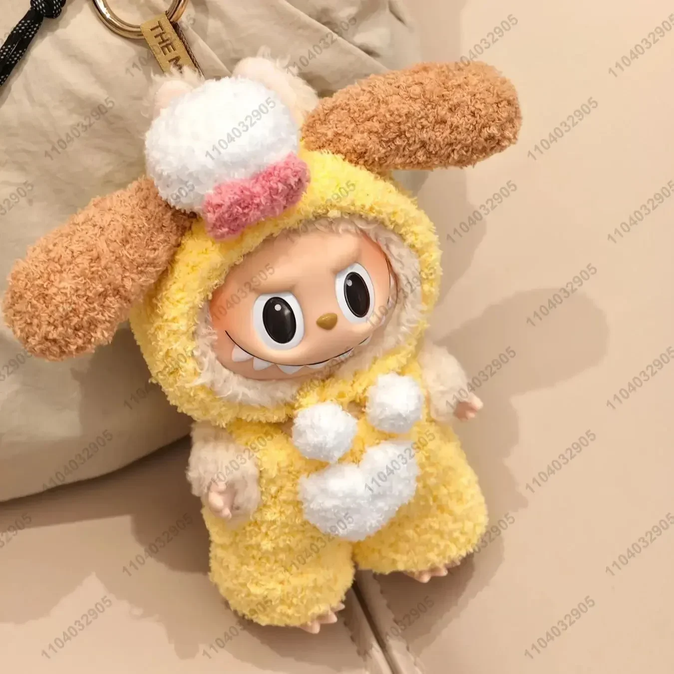 Labubu The Monsters Cookie Ann Costume Doll Clothes High Quality Vinyl Doll Kawai Action Figure 1:1 Replica Bag Charm Pendant