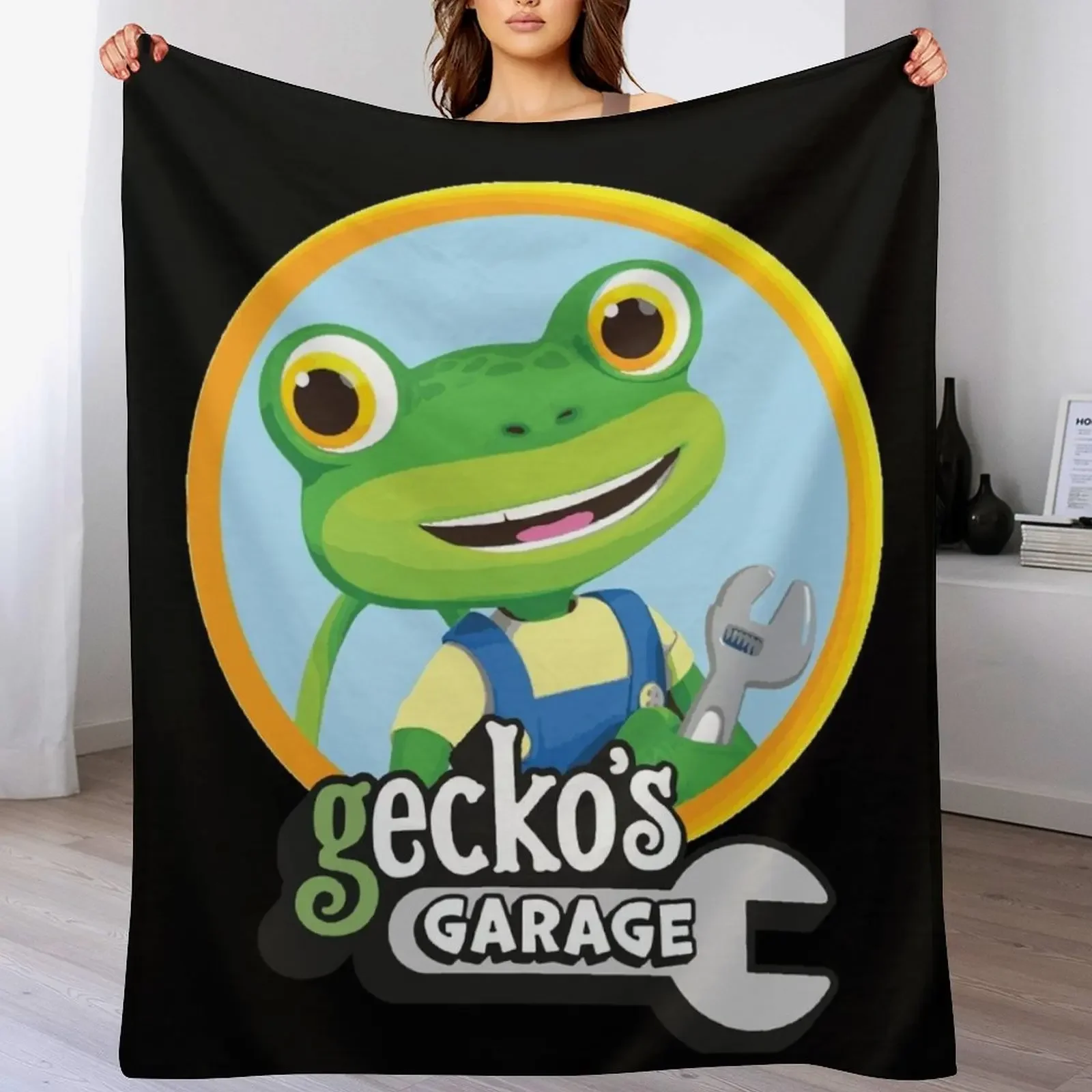

Kids Garage Gecko's GG Throw Blanket Bed linens Decoratives Soft Big Sofa Blankets