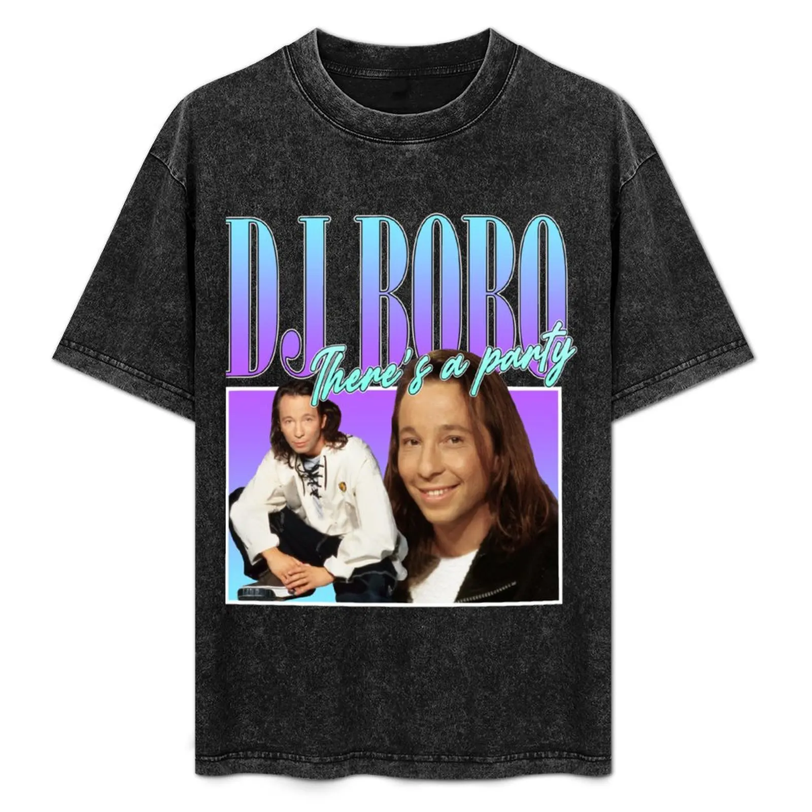 

Футболка DJ Bobo в стиле 90-х годов, повседневная, из мягкого хлопка, с короткими рукавами