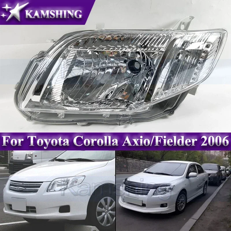 Kamshing Halogen Front Bumper Headlight For Toyota Corolla Axio/Fielder 2006 Head Light Headlamp Head Lamp