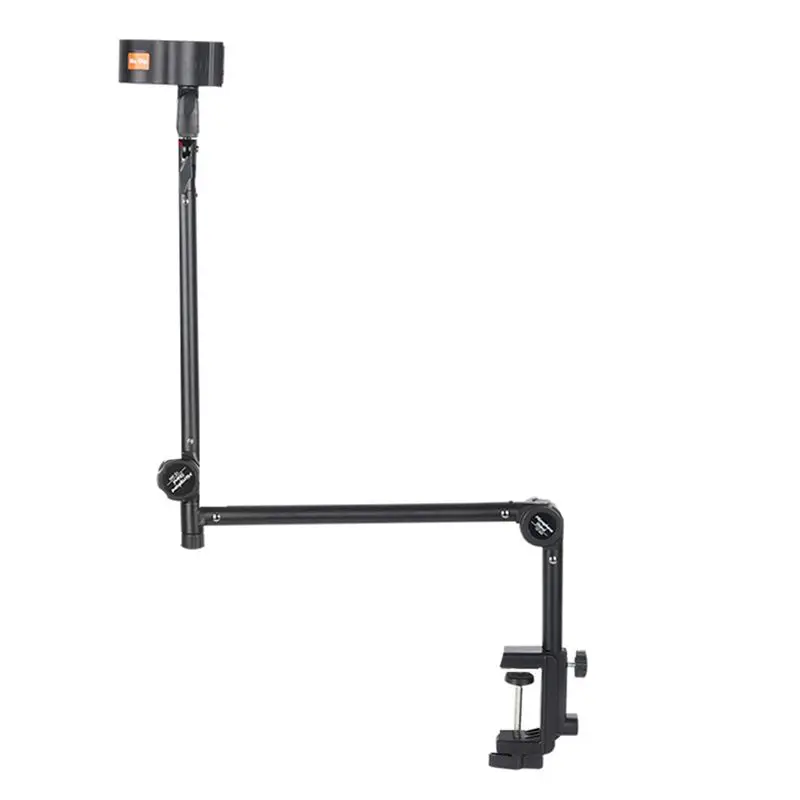 Foldable Recording Microphone Holder Suspension Boom Scissor Stand Holder With Mic Clip Table Mounting Clamp