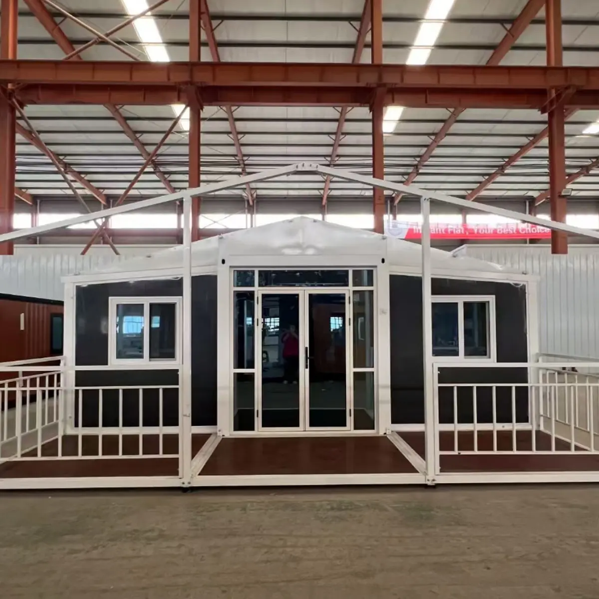 Prefabricated Container House Australia 20ft Modular Expandable Fold Out Container Home Double Wing Expansion Container House