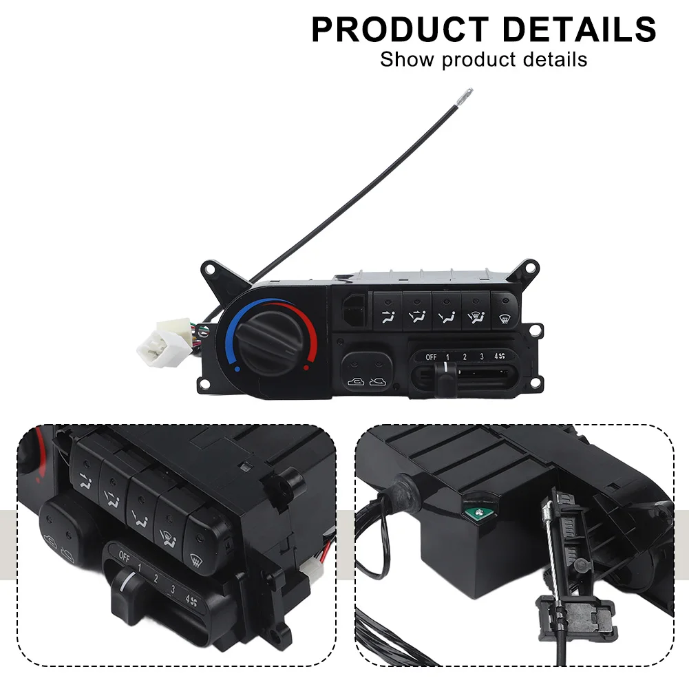 

Hassle-free Installation AC Air Conditioning Switch Robust Materials Air Conditioning Switch Black DIY Installation
