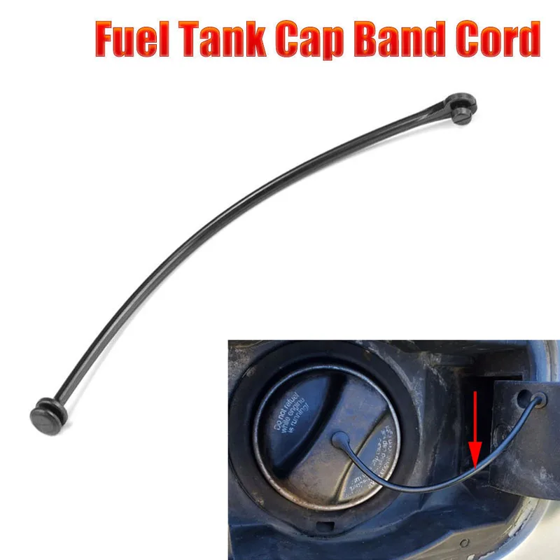 1Pcs Black Car Fuel Tank Cap Anti-Lost Rope Strap Fit For BMW E81 E87 E88 E46 E90 E91 E92 E60 E61 F01 F02 E83 E83 16117193372