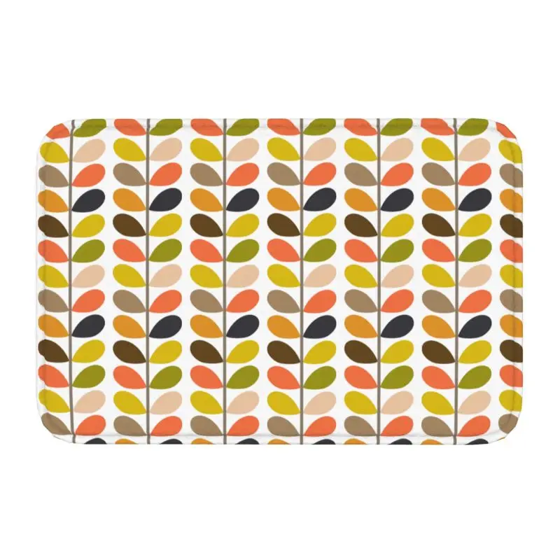 Scandinavian Floral Orla Kiely Door Mat Non-slip Kitchen Bathroom Rug  40*60cm Entrance Toilet Living Room Floor