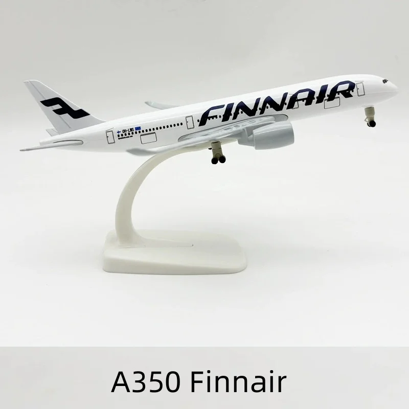 

20 см A350 Финляндия модель авиакомпании 1:400 литая под давлением модель самолета с металлической шкалой и подставкой для коллекции игрушек для мальчиков