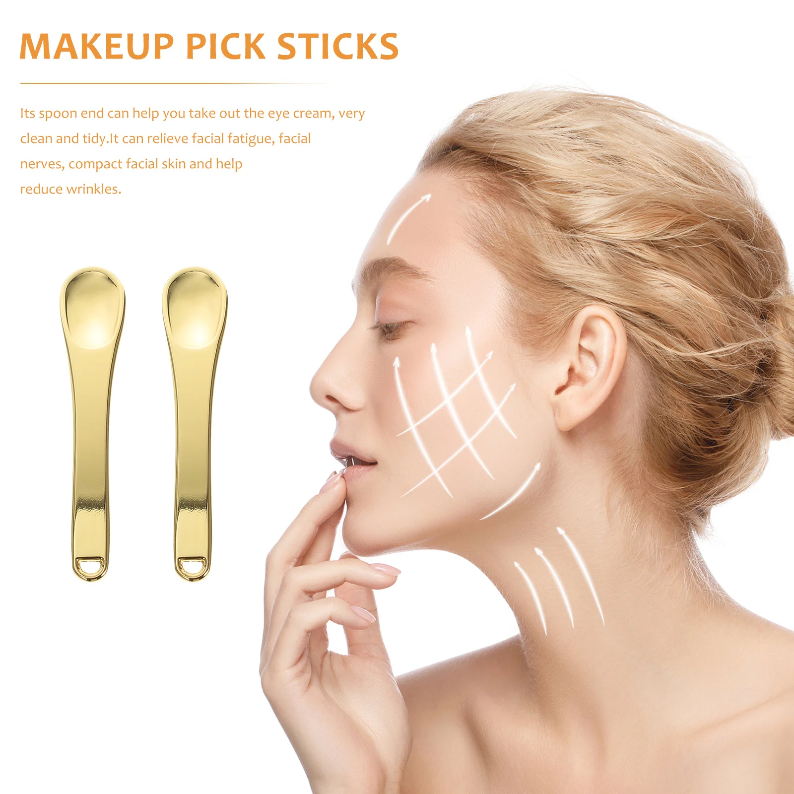 

5Pcs Cosmetics Dig Spoon Mini Makeup Spoons Eye Cream Face Cream Pick Sticks Portable Facial Massage Tools Beauty