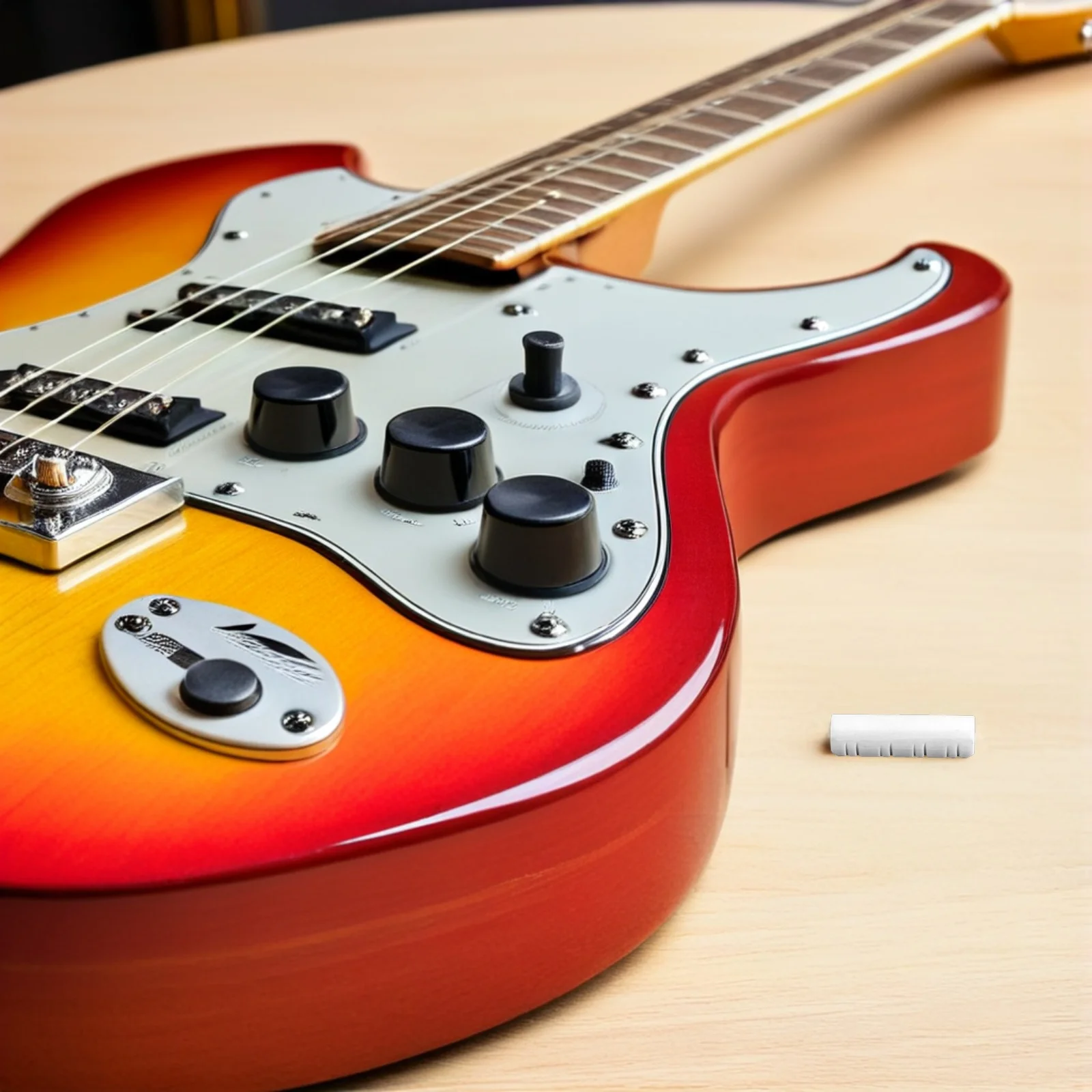 

8 String Guitar Nuts Bone Slotted Mandolin Nut Oxen Parts Electric Acoustic Instrument Accessories Durable Easy Cut Better Sound