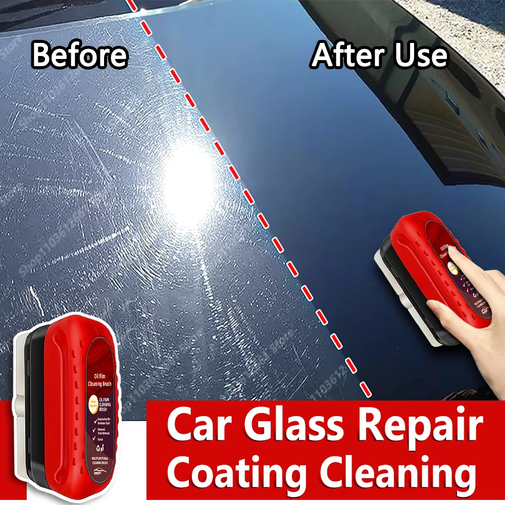 Car Glass Coating Oil Film Clean Brush Rearview Mirrors Anti-fog Rain-proof  Windows Cleaning Glass Repair Lamp Polishing Agent