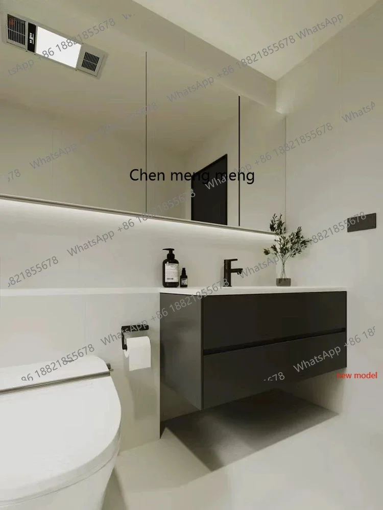 N138Simple modern bathroom cabinet, integrated basin toilet extension bathroom cabinet, washstand