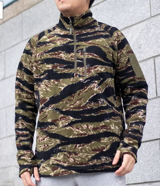 

Камуфляжная толстовка с капюшоном Tiger Tabby, мужской зимний свитер, зеленый, уличный