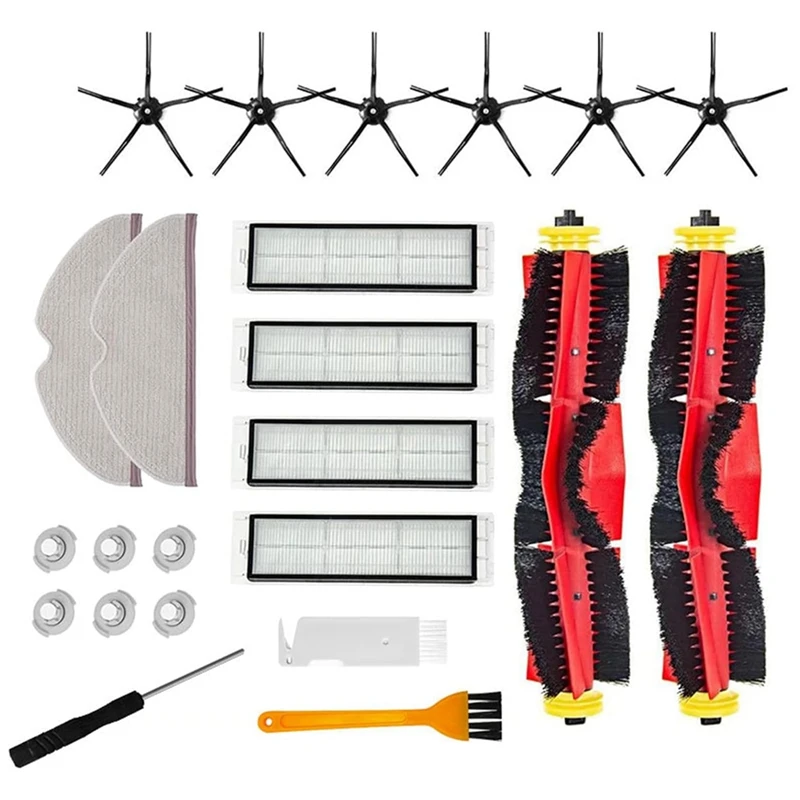 Peças de aspirador para Xiaomi Roborock, Escova lateral principal, Filtro Hepa, Mop Cloth, S5 Max S6 Pure S6 Maxv S50 S51 S55 S5