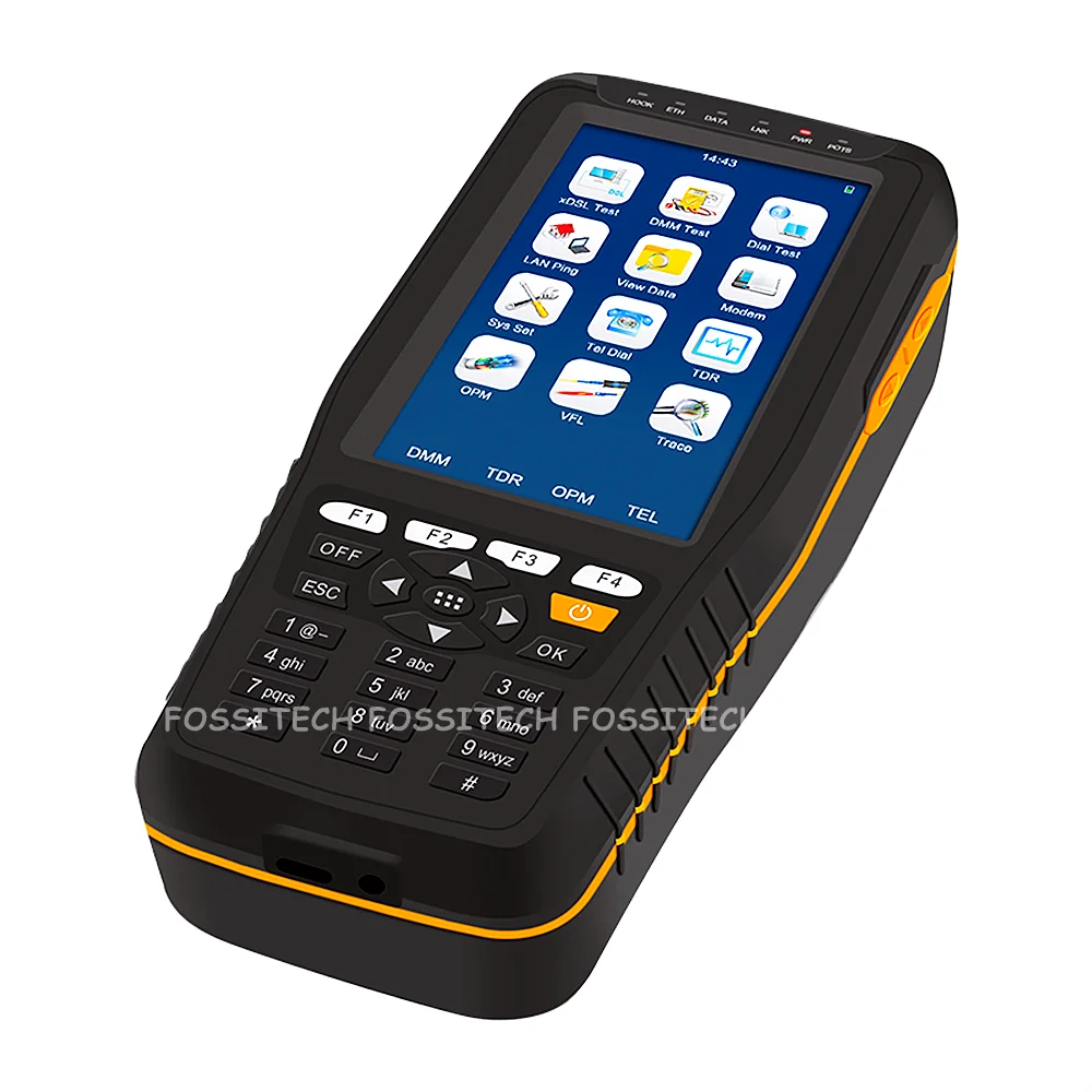 Handheld ADSL ADSL2+ VDSL VDSL2 XDSL WAN LAN Tester DMM OPM VFL Tone Tracker TDR Cable Fault Locator All-in-one Instrument