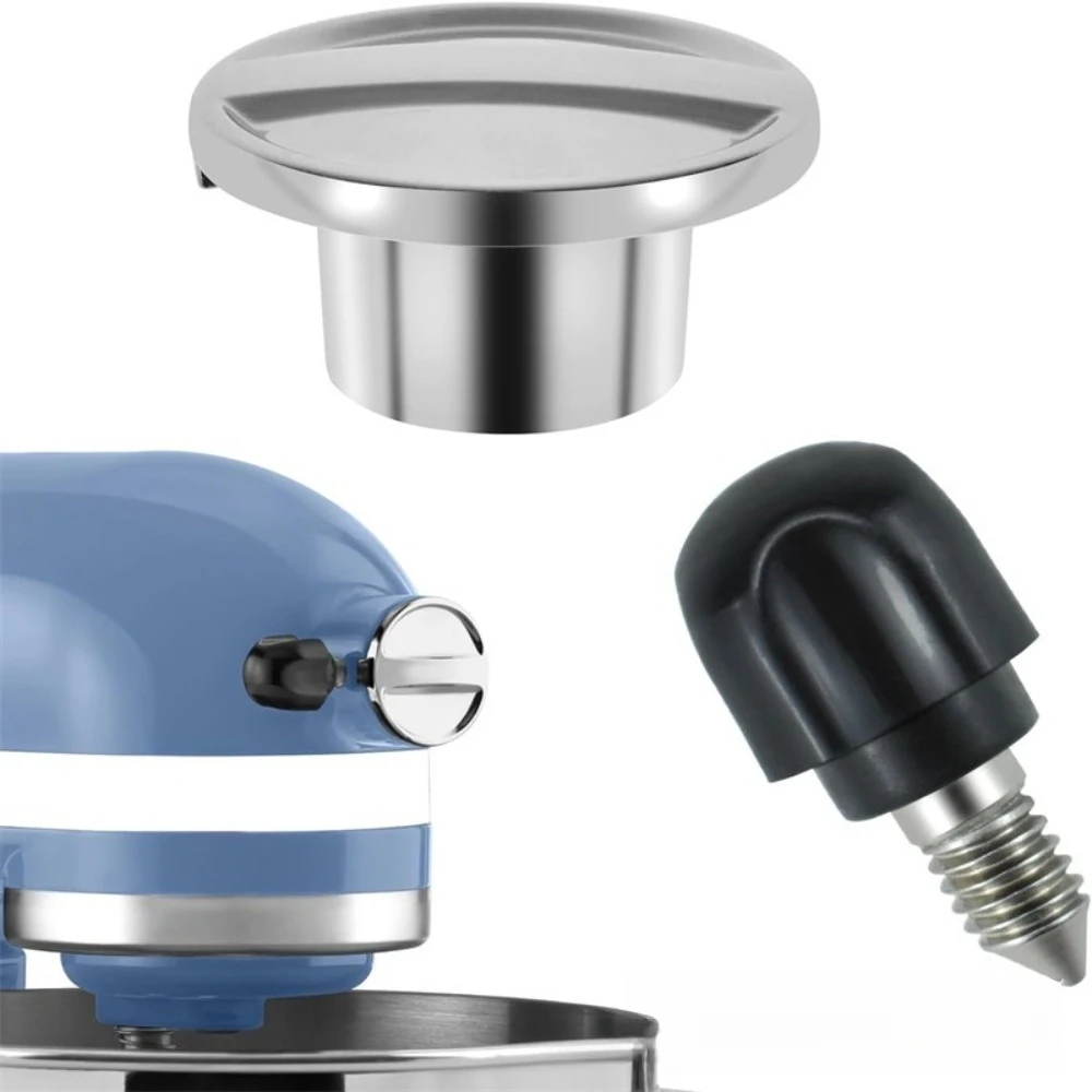 

Plastic Knob Thumb Screw and Zinc Alloy Hub Attachment Cap for KitchenAid Mixers Replacement
