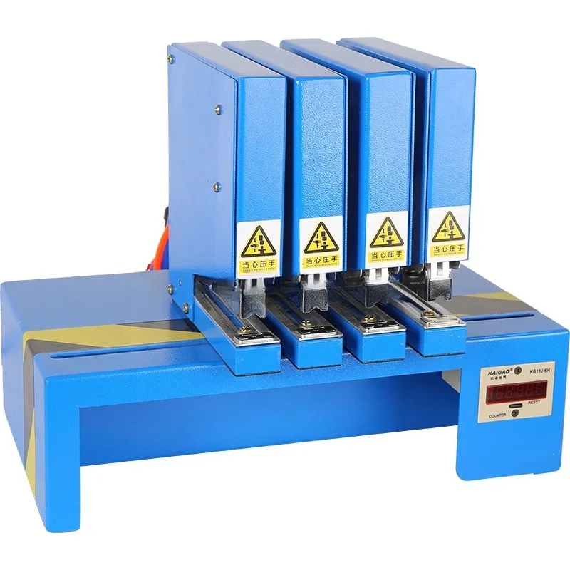 Five-Head Pneumatic Paper Box Stapler 50 Sheets Capacity Flat Stapler with Electric Power