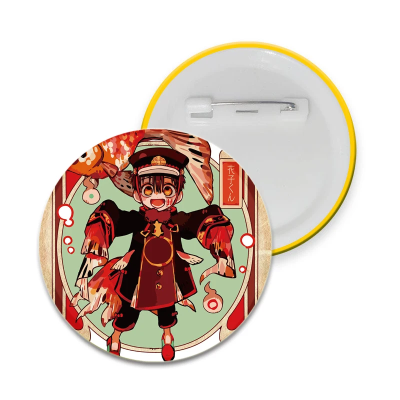 Anime Character Hanako-kun/Nene Yashiro/Kou Minamoto/Aoi Akane Lapel Pins Round Brooches Badge for Backpack Accessories Gifts