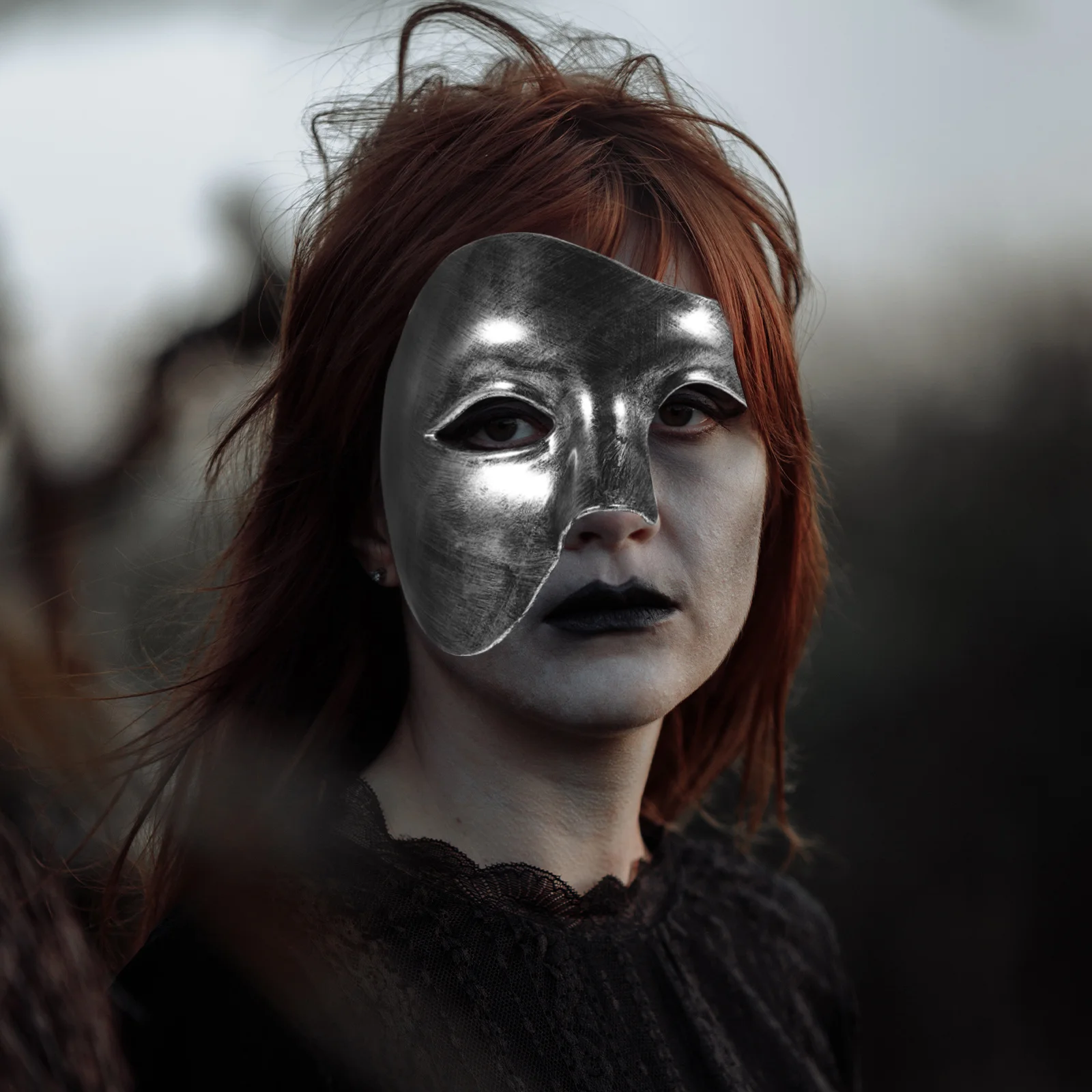 Маскарадная маска на половину лица, нежный легкий аксессуар для вечеринки, многофункциональная маска для фестиваля Хэллоуина, маска на Хэллоуин