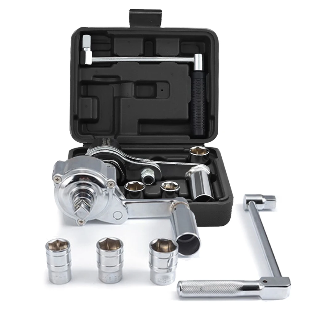

Chrome Vanadium Steel Torque Multiplier Wrench Set with 17mm/19mm/21mm Sockets Lug Nut Remover Wrench Booster Tire Nut Remover
